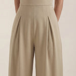 Eliza Strapless Jumpsuit with Wide Leg