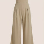 Eliza Strapless Jumpsuit with Wide Leg