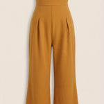 Eliza Strapless Jumpsuit with Wide Leg
