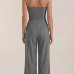 Eliza Strapless Jumpsuit with Wide Leg