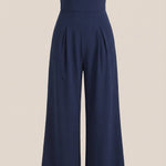 Eliza Strapless Jumpsuit with Wide Leg