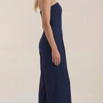 Eliza Strapless Jumpsuit with Wide Leg