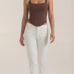 Eloise corset-style sleeveless top