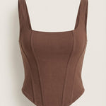Eloise corset-style sleeveless top