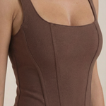 Eloise corset-style sleeveless top