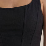 Eloise corset-style sleeveless top