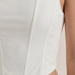 Eloise corset-style sleeveless top