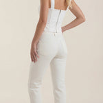 Eloise corset-style sleeveless top