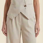 Ginger Color Vest and Pants Set
