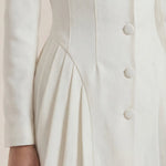 Glenda-Minikleid pleated blazer