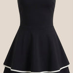 Greta Mini Dress with Contrasting Details