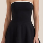 Greta Mini Dress with Contrasting Details