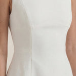Helga Short Dress with Boat Neckline
