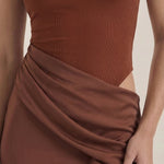 Hester Maxi Dress with High Neck