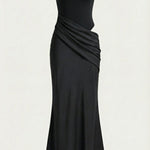 Hester Maxi Dress with High Neck