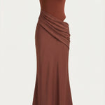 Hester Maxi Dress with High Neck