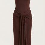 Hester Maxi Dress with High Neck