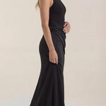 Hester Maxi Dress with High Neck