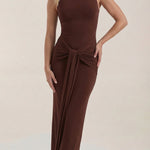 Hester Maxi Dress with High Neck