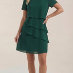 Meghan layered mini dress