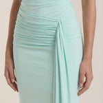 Paulette halter-style maxi dress