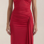 Paulette halter-style maxi dress