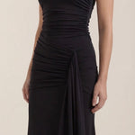 Paulette halter-style maxi dress