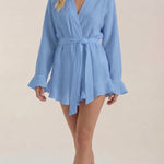 Rebekah Wrap Mini Dress Set