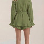 Rebekah Wrap Mini Dress Set