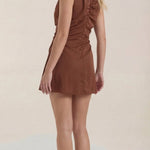 Rosalie Short Cowl Collar Dress