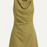 Rosalie Short Cowl Collar Dress