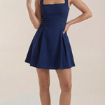 Rosanna Pleated Short Dress
