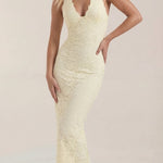 Roxanne Halter Lace Maxi Dress