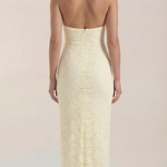 Roxanne halter neckline lace maxi dress