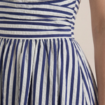Sandra long dress with stripes