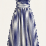 Sandra long dress with stripes