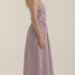 Sandra long dress with stripes