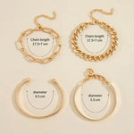 MODERN GOLD BRACELET SET