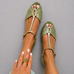 OPAL | Block Heel Peep Toe Shoes