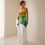 Sienna Crawford | One-Shoulder Printed Maxi Dress For Women