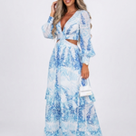 Sienna Whitmore | Floral Cut-Out Maxi Dress For Women