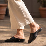 Clara Cowhide Leather Mule
