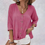 Ottoline | The Relaxed Roll-Sleeve Blouse