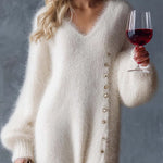 BRIELLA | HOLIDAY RELAXED LOUNGE DRESS