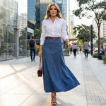 Claire | Denim Midi Skirt