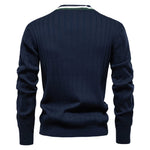 Varsity V-Neck Knit Cardigan