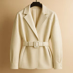 Valentina Leather Belted Jacket