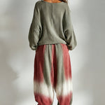 Bohemian-Style Loose Casual Ombre Design Two Piece Matching Set