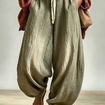 Tank Top+Harem Pants+and Knit Cardigan Casual Three-Piece Set