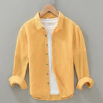 Natural Yarn Men's Cotton Shirt